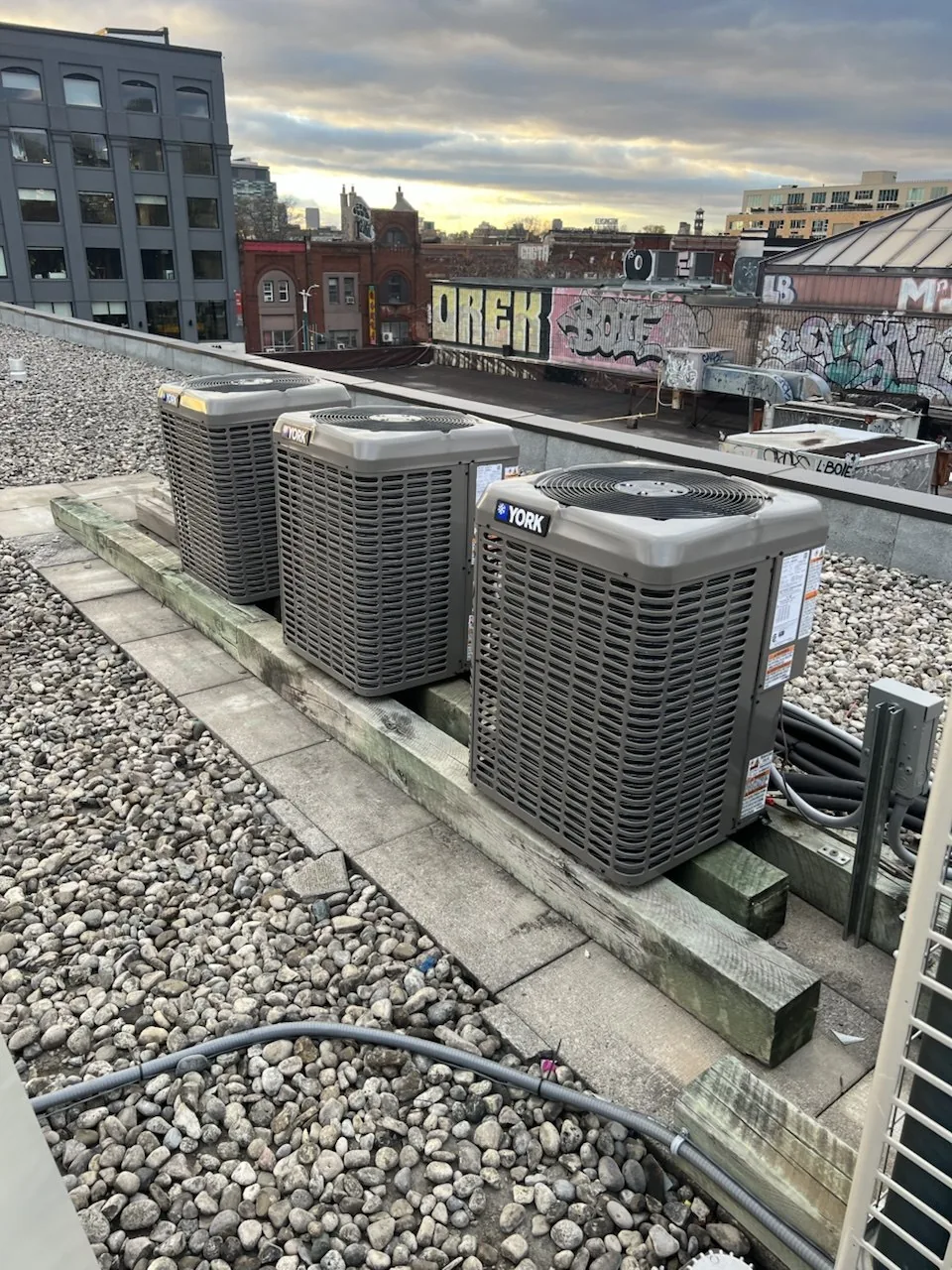Commercial HVAC installation and replacement equipment
