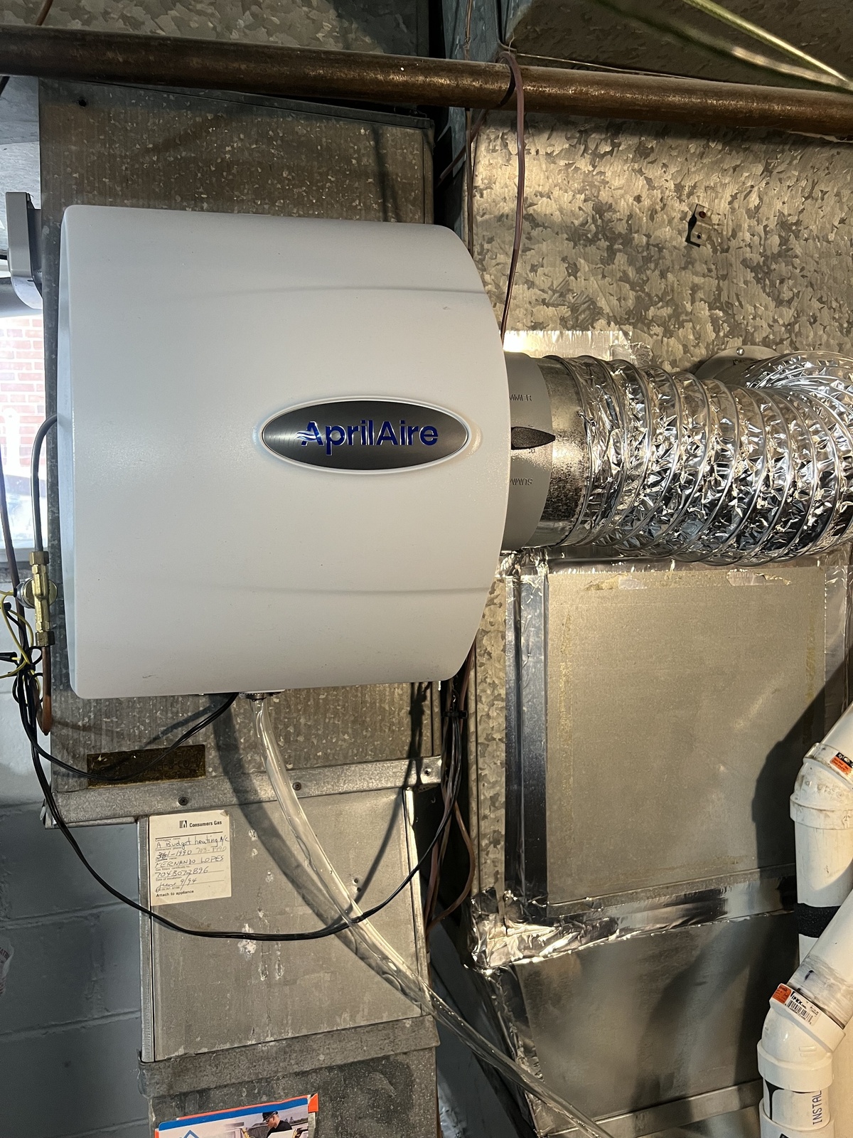 Air Humidifier Installation