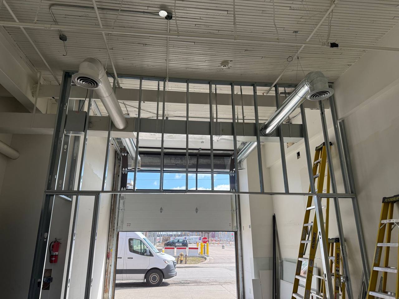Commercial HVAC installation