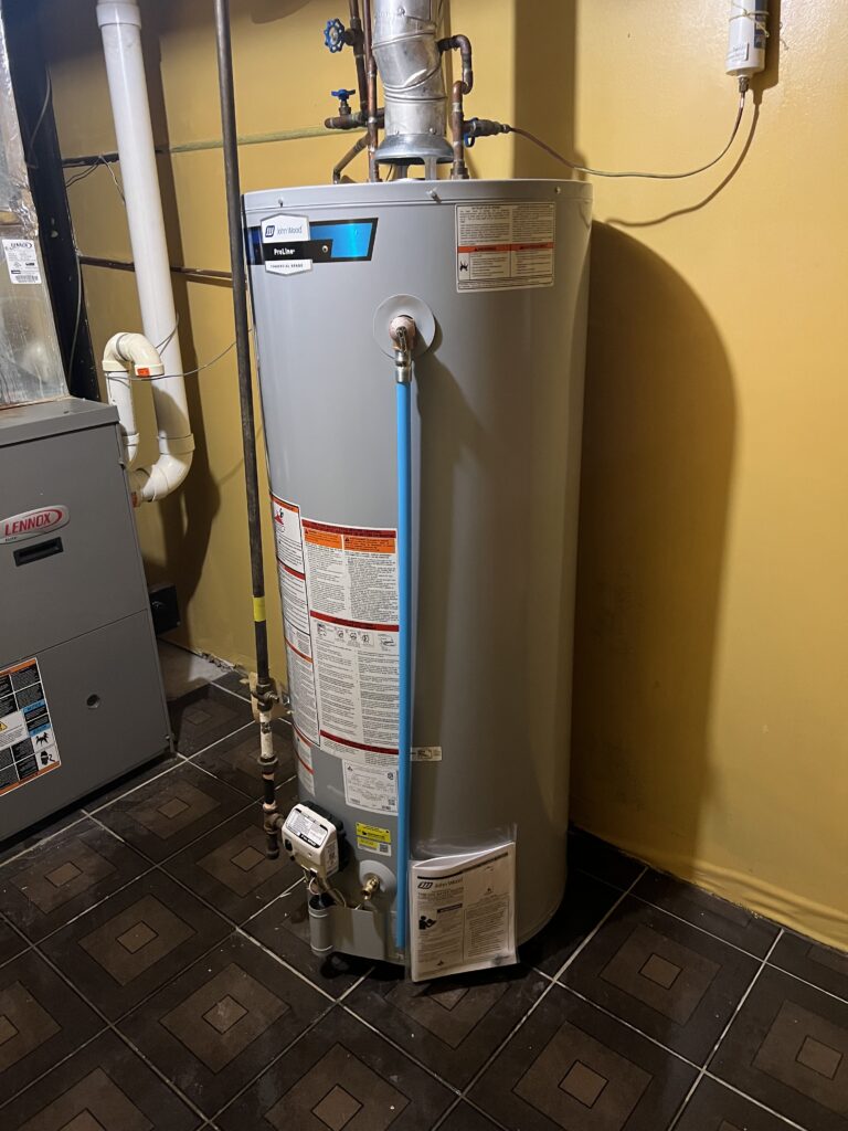 John Wood ProLine water heater installation in Mississauga basement