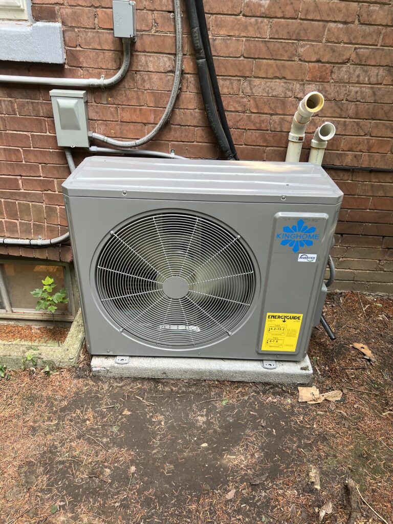 KingHome high-efficiency air conditioner installation in Fletcher’s Meadow, Brampton