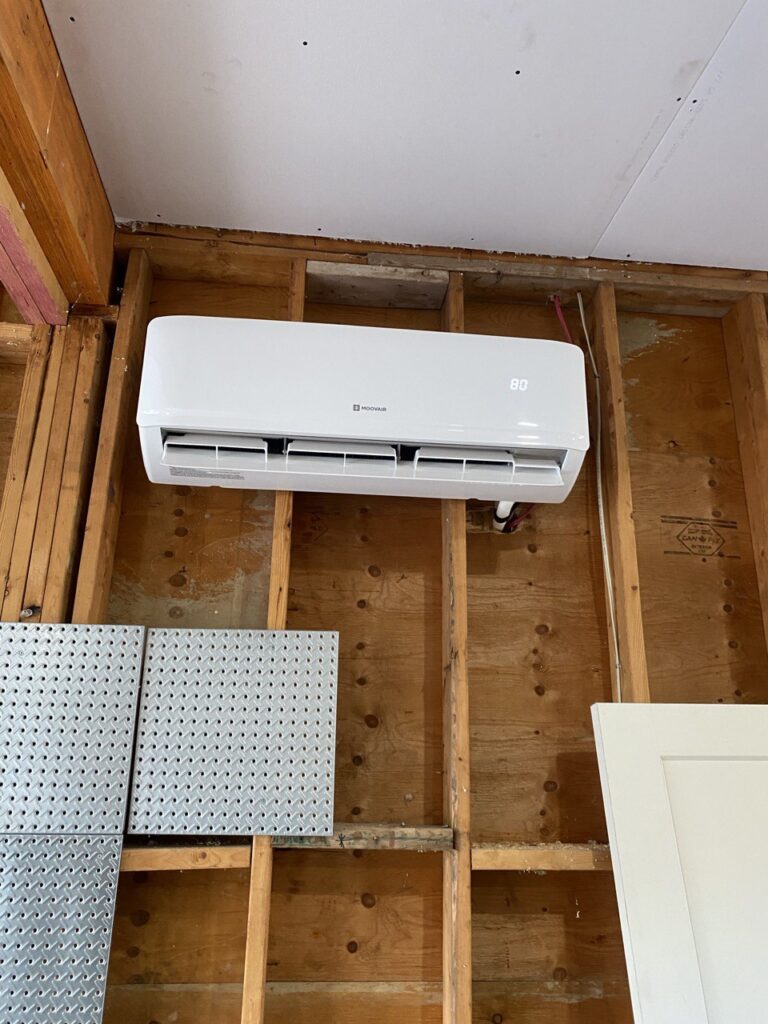 Ductless mini-split indoor AC unit installed — Mississauga