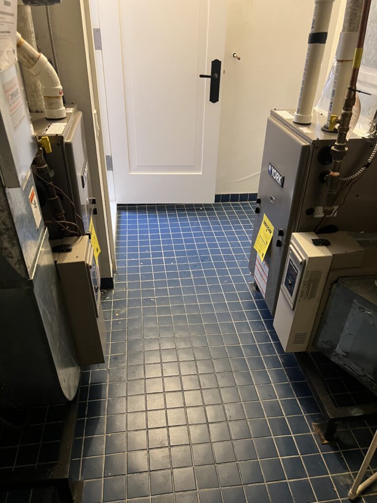 York furnace installation in Mississauga mechanical room by Real Deal HVAC